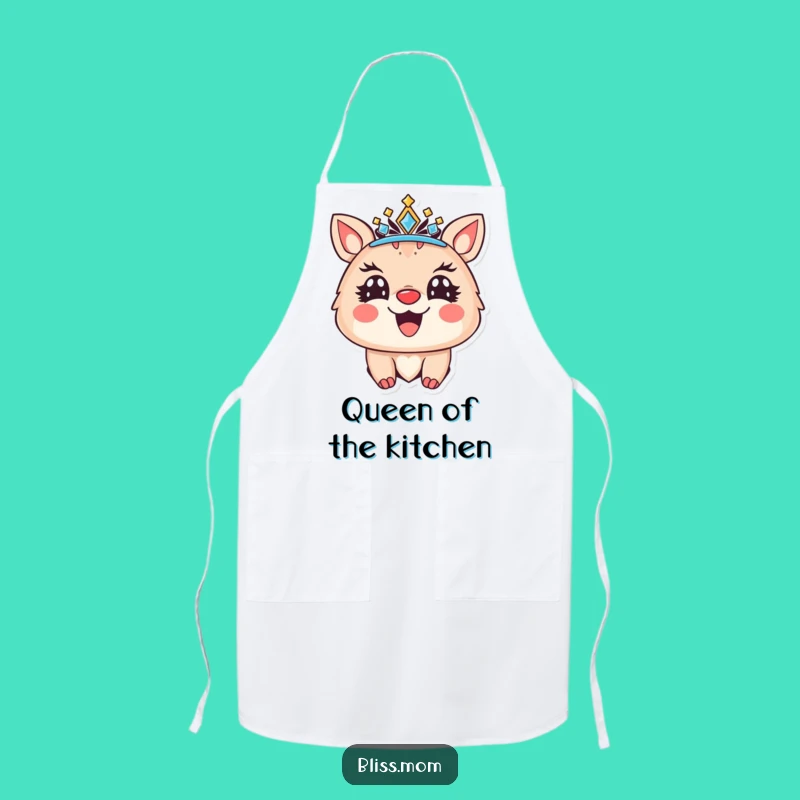 Funny Royal Chef Animal Apron - Whimsical Funny Gift for the Regal Cook