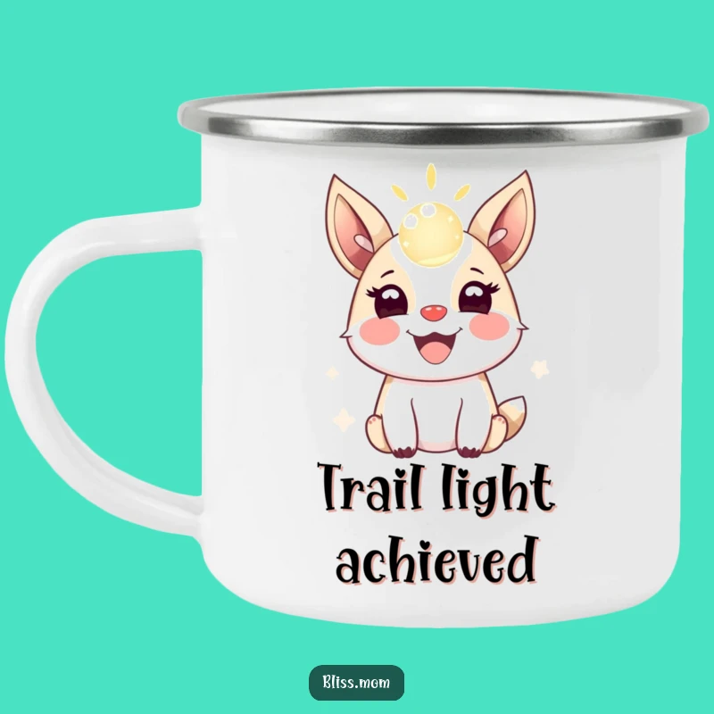 Funny Animal Camping Mug: Sip and Smile with a Magical Light Orb