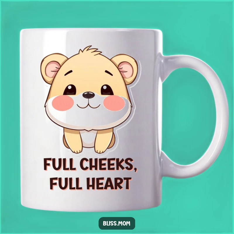 Funny Puffed Cheeks Animal Mug: Bursting with Joy, Perfect Funny Gift for Smiles
