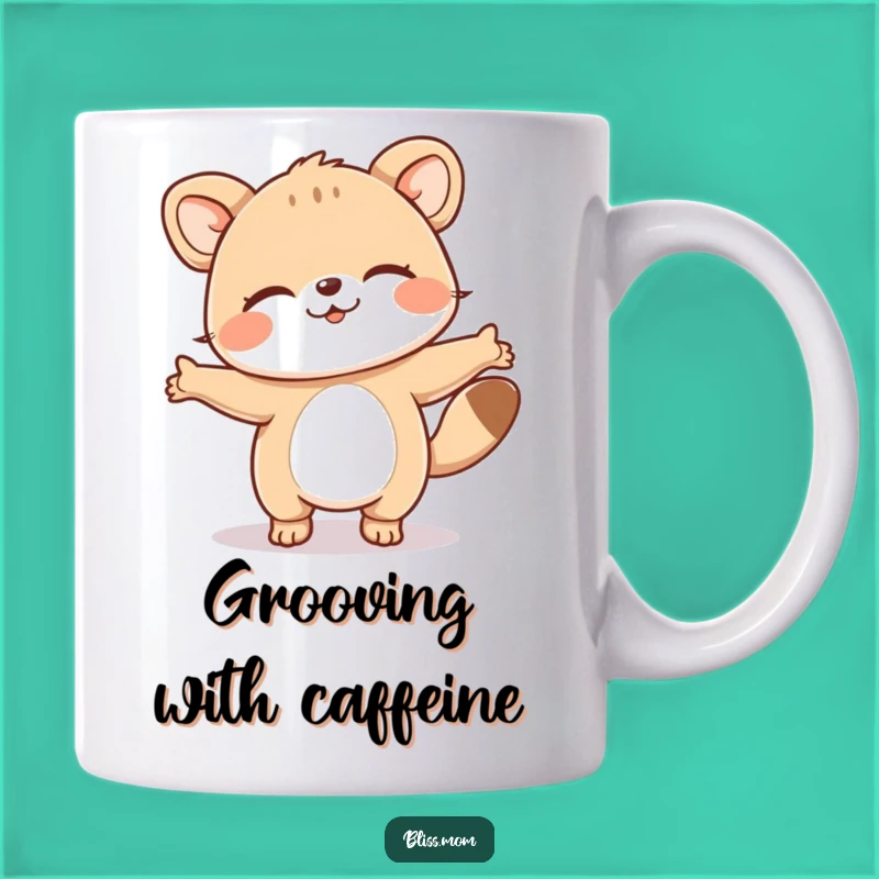 Funny Happy Dance Animal Mug: Pure Bliss Captured, Perfect Funny Gift