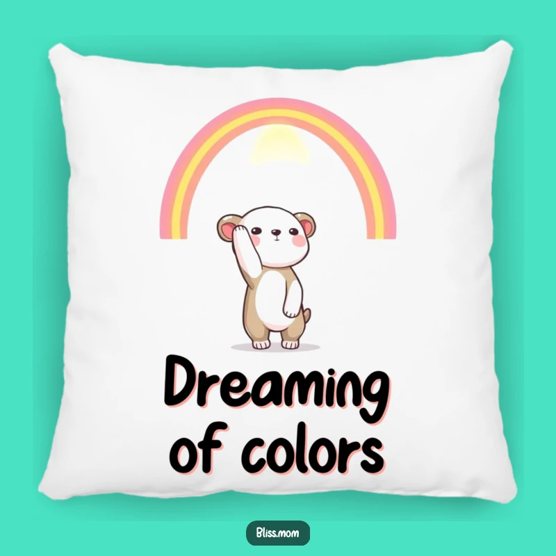 Comfy Funny Rainbow Reach Animal Pillow: Dreamy Comfort, Ideal Funny Gift