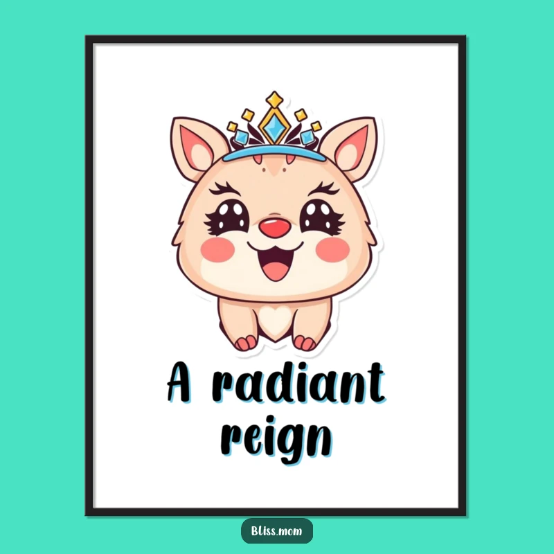 Funny Royal Animal Digital Art - Instant Funny Gift for Regal Decor