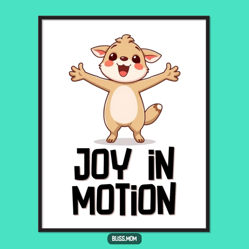Funny Twirling Animal Digital Art: Instant Joy for Your Walls, Perfect Funny Gift