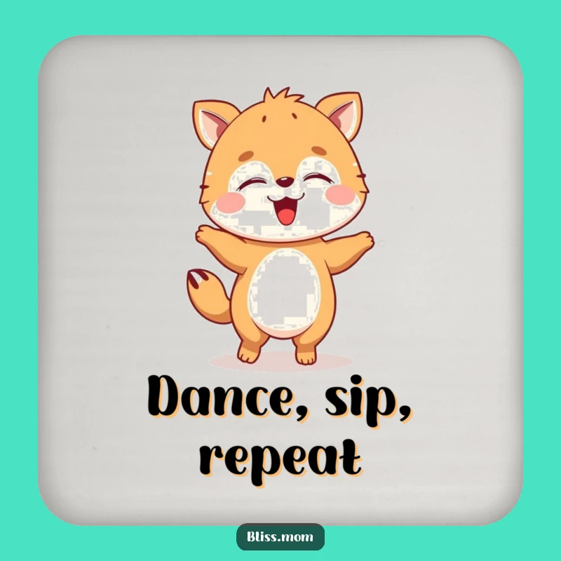 Set of Funny Dancing Animal Coasters, Add Joy to Your Table