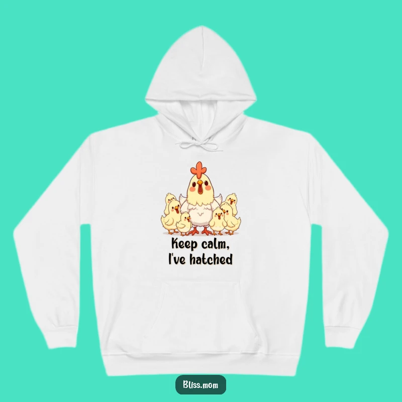 Cozy Funny Hen Mom Hoodie: Happy Brood, Warm Comfort, Great Funny Gift