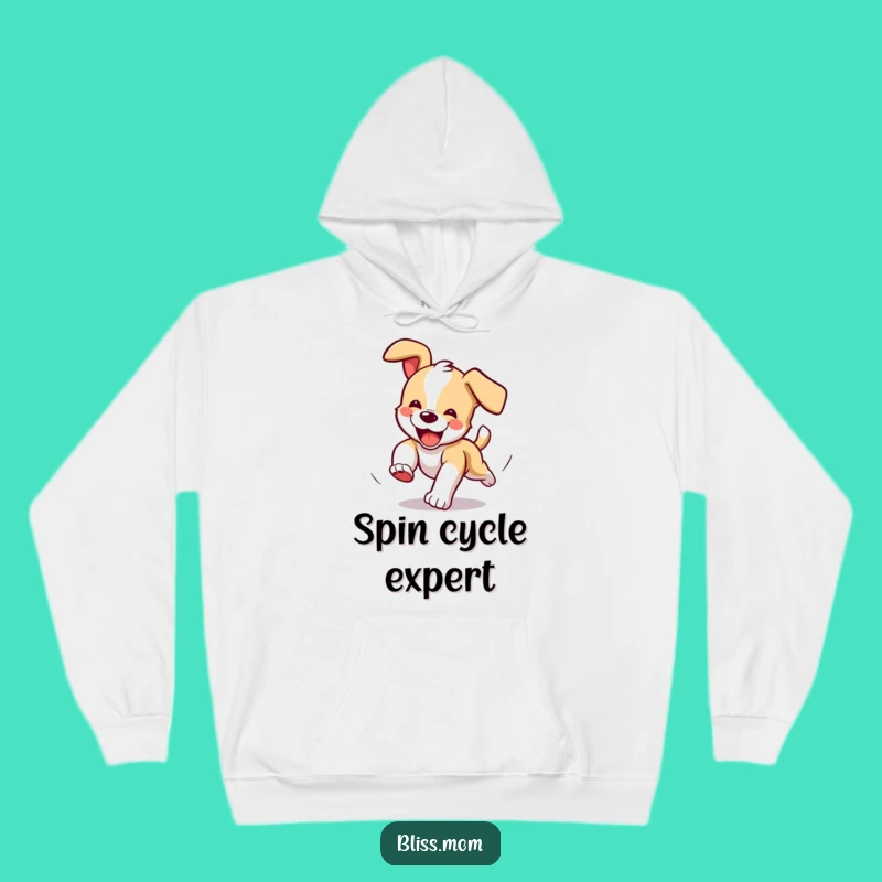 Funny Puppy Tail Chaser Hoodie: Cozy Comfort and Laughter