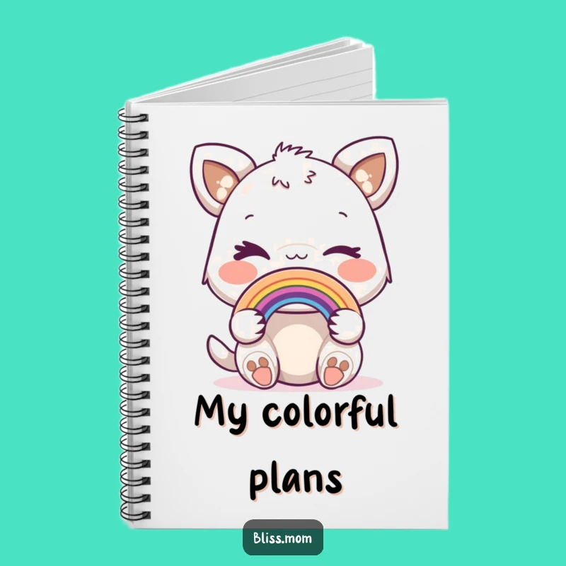 Funny Winking Animal Notebook: Jot Down Ideas with Rainbow Magic