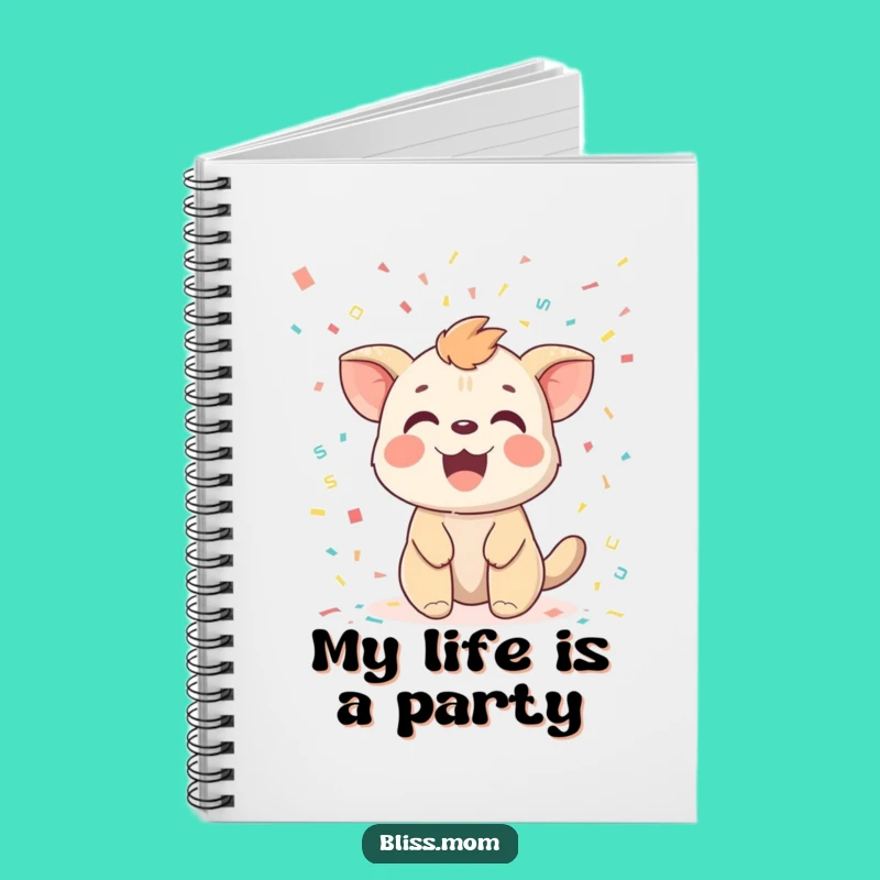 Funny Confetti Animal Notebook: Capture Joyful Moments with Festive Flair