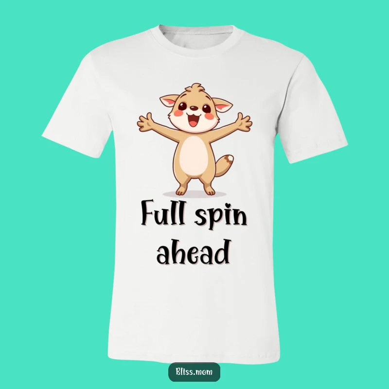 Funny Twirling Animal T-Shirt: Express Joyful Energy, Ideal Funny Gift for Fun People